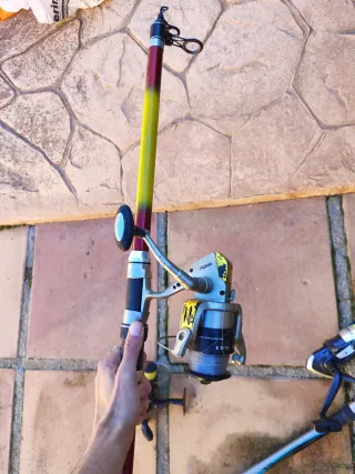 3 cañas de pescar 60 las tres