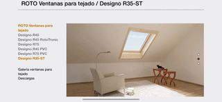 Ventana VELUX tejado exterior de apertura lateral