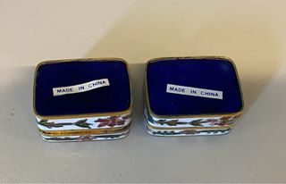 Set 2 Scatolette Cinesi Fiorate