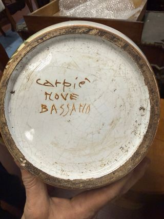 Grande porta ombrelli dipinto a mano