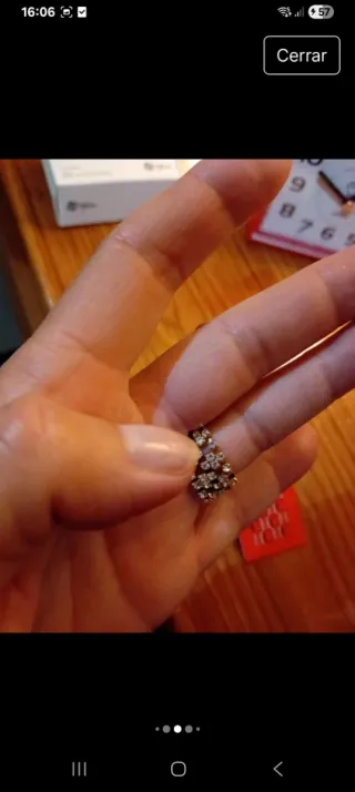 Anillo CH Oro y Cristales