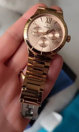 Reloj Festina Dorado y Rosa