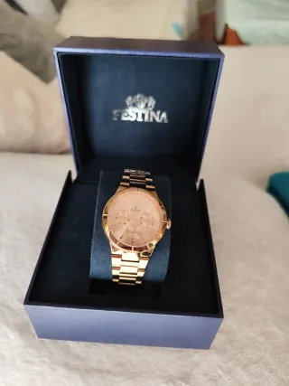 Reloj Festina Dorado y Rosa