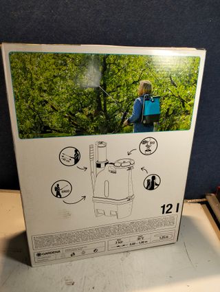 Gardena Pulverizador Mochila 12L Lanza Telescópica Ergónomico