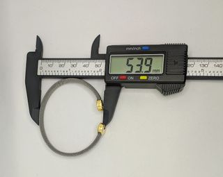 Pulsera Media Caña de oro 18k y acero, 9.99 g.