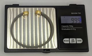 Pulsera Media Caña de oro 18k y acero, 9.99 g.