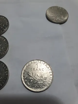 N.8 Monete Francesi 1 Franco