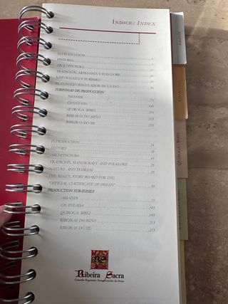 libro de Ribeira sacra.  Tierra de tesoros y vinos