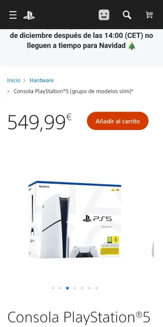 Consola PlayStation 5 Slim 1TB de disco Sin Abrir
