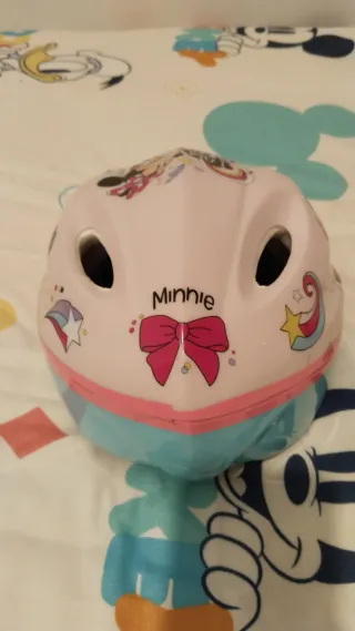 Casco bici infantile Minnie Mouse rosa