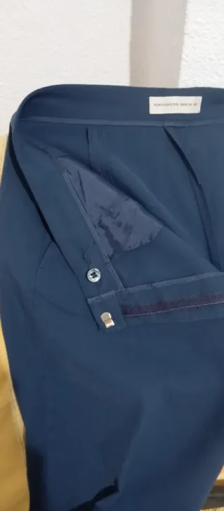 Pantalón mujer Purificación García azul