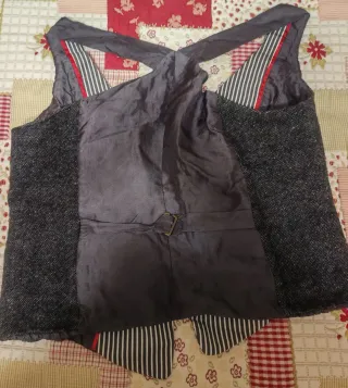 Chaleco Yera Negro/Gris