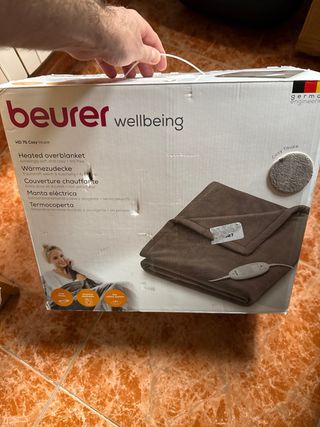 Manta eléctrica Beurer HD gris