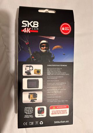 Cámara de Acción SK8 4K Ultra HD Sumergible