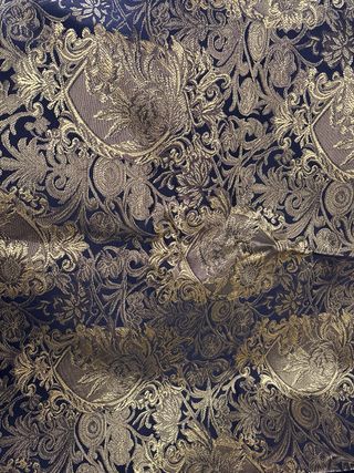 Mantón Fallera Negro y Dorado CM