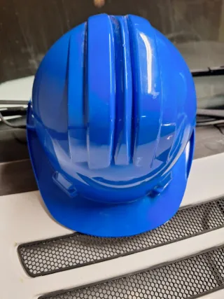 Casco di sicurezza blu