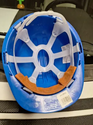 Casco di sicurezza blu