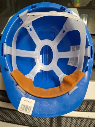 Casco di sicurezza blu