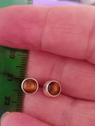 Pendientes Plata Ley y Piedras .PRECIO PAR