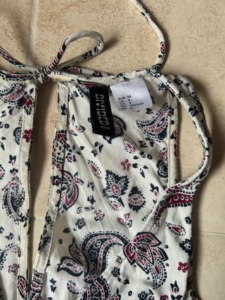 Mono pantalón estampado paisley