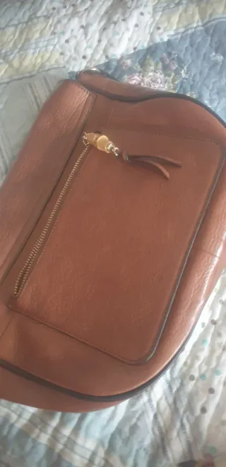 Bolso Massimo Dutti Piel Marrón