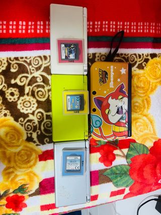 Nintendo DS Lite + 3 juegos y la roja pantalla rot