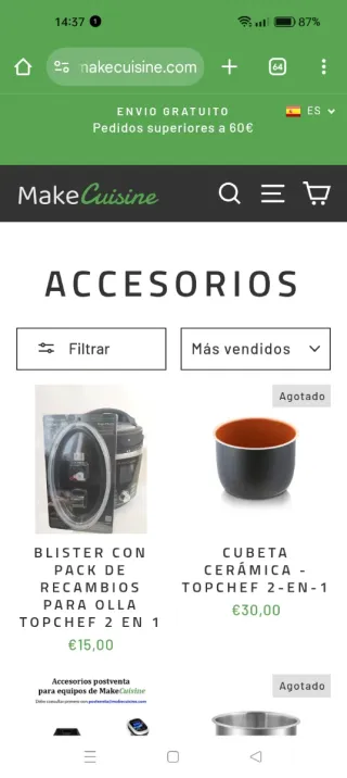 Robot Cocina y Airfryer MakeCuisine TopChef 2 en 1