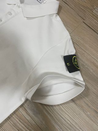 Polo Stone Island Blanco Talla XS