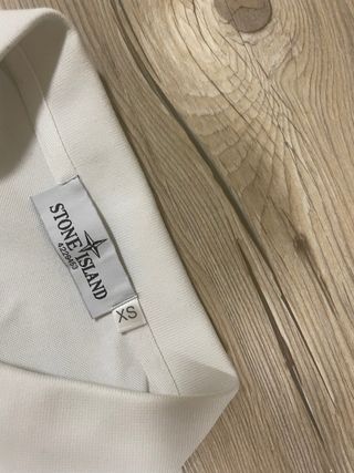 Polo Stone Island Blanco Talla XS