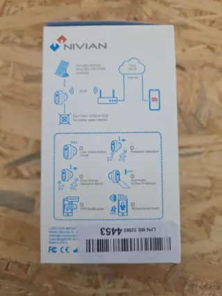 Cámara WiFi Batería Nivian 2K