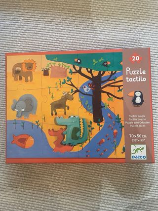 Puzzle Djeco 20 piezas texturas animales