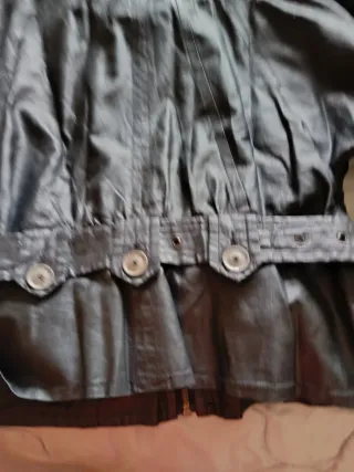 Cazadora Piel Creenstone Negra Mujer