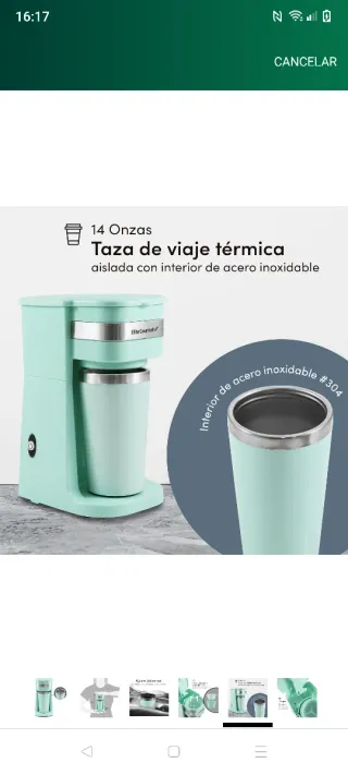 Personal Cafetera compacta individual monodosis