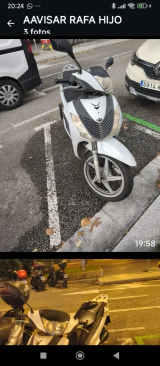 Moto Honda SH 135I Blanca