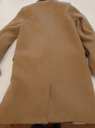 Abrigo Zara Camel Doble Botonadura