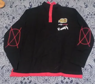 Sudadera Jorge Lorenzo 48 Moto GP Negra y Roja