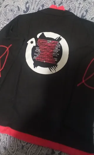 Sudadera Jorge Lorenzo 48 Moto GP Negra y Roja