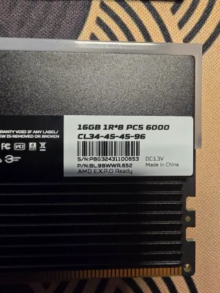 Memoria RAM 2x16 Acer Predator Vesta II DDR5 6000