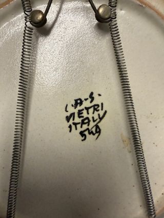 Set 4 Piatti Vietri Ceramica Floreale