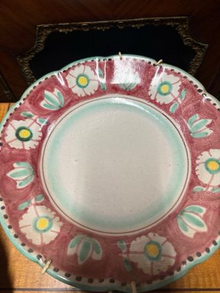 Set 4 Piatti Vietri Ceramica Floreale