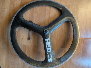 Ruota anteriore HED.3 Tri Spoke Carbono 700c