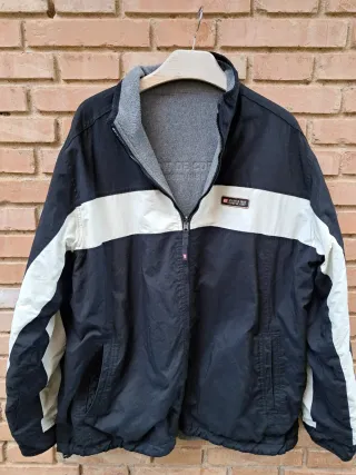 Chaqueta Reversible Hombre XXXL Negra y Blanca y G
