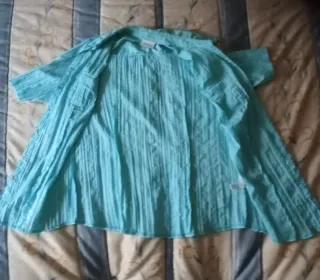 Camicia blu chiaro da donna