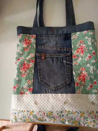 Bolso vaquero patchwork