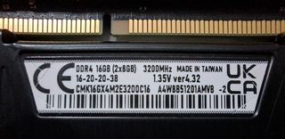 RAM Corsair Vengeance LPX DDR4 16GB(2x8) 3200MHz