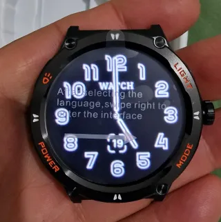 Smartwatch Uomo Bluetooth Chiamata Nero Rosso