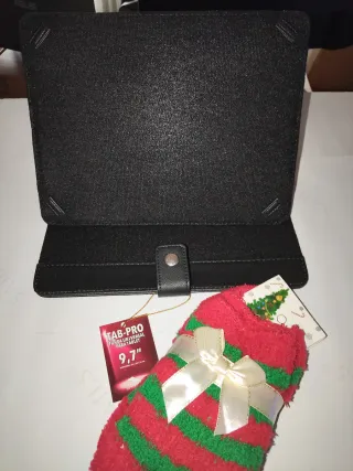 Funda Universal Tablet 9.7 Regalo Calcetín Navidad