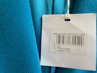 Abrigo Fracomina azul turquesa