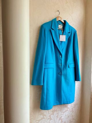 Abrigo Fracomina azul turquesa