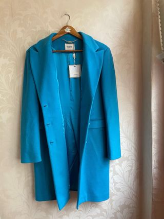 Abrigo Fracomina azul turquesa